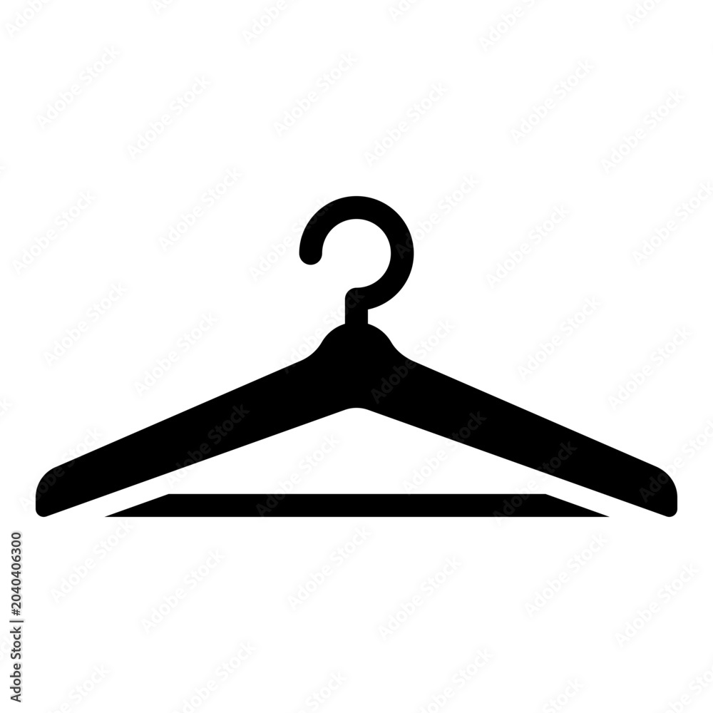 Photography clothes hanger solid icon