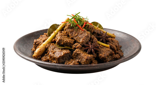 Canvastavla Indonesian beef rendang slow cooked in coconut milk and spices