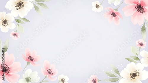 Floral Watercolor Background Design