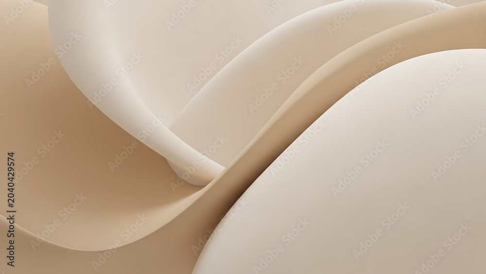 Fototapeta premium Soft Abstract Smooth Organic Waves