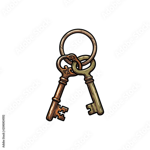 Two keys on one ring
