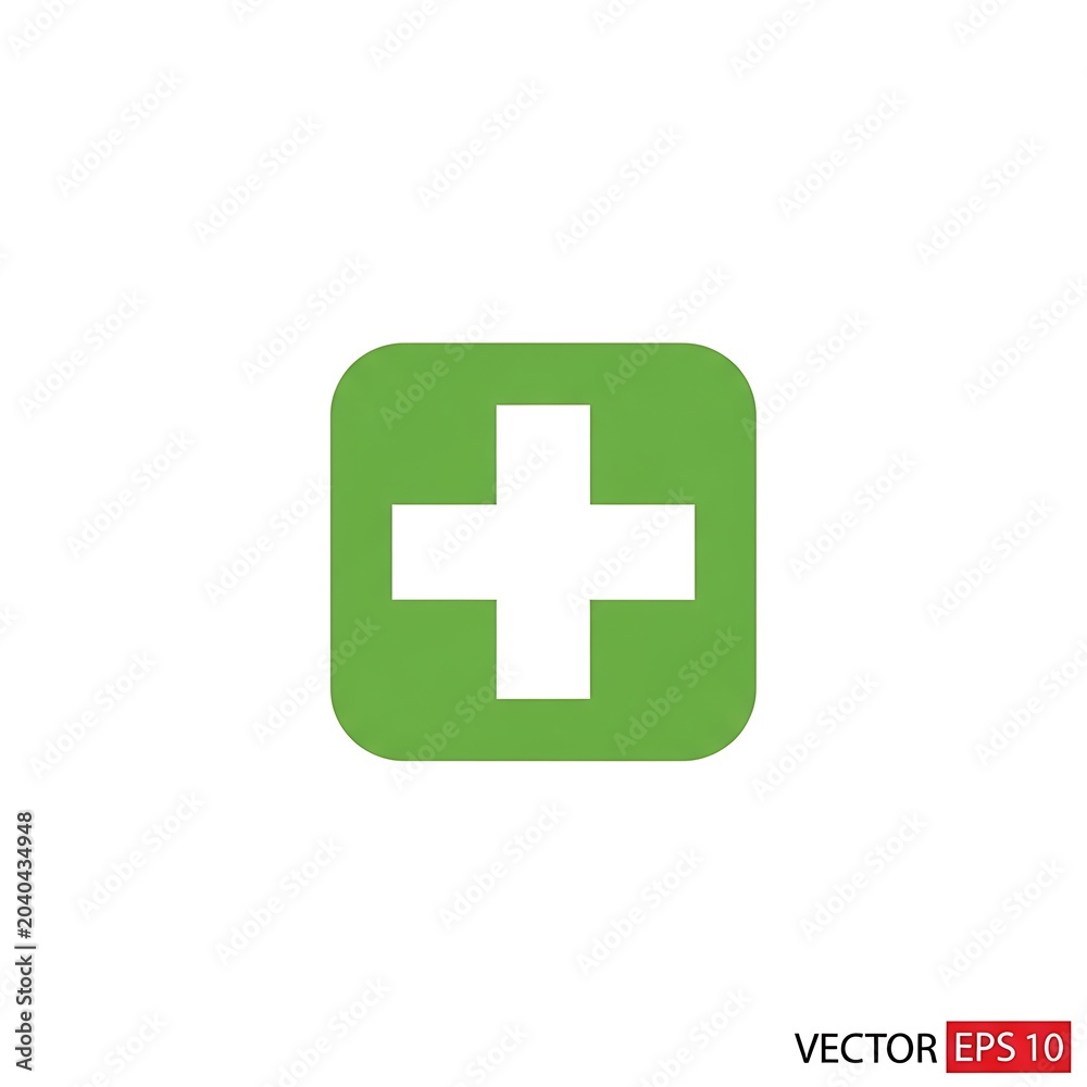 Obraz premium Green recycling symbol with white arrows isolated.