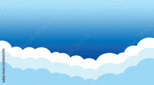 Foto cloud vector background sky gradient layers minimalism composition
