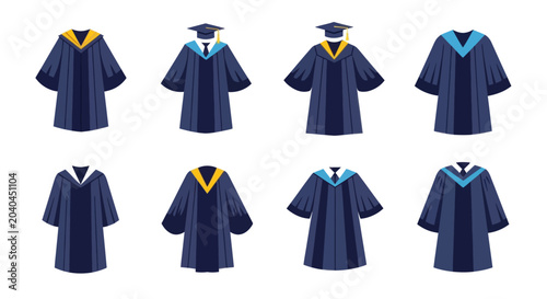 Photos Graduation Gowns and Caps Collection - Academic Attire Set