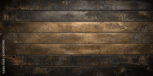 Cuadro en lienzo Old Weathered Wooden Texture Background with Rustic Plank and Vintage Grunge Woo