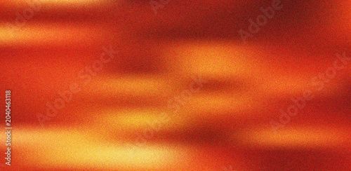Fiery orange and red abstract artwork with glowing yellow streaks and a distinct grainy overlay