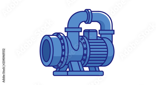 Fotografija Industrial Water Pump Machinery Equipment.