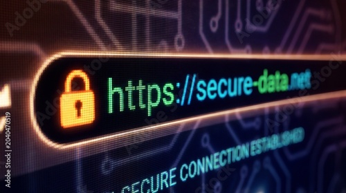 Cybersecurity advances protecting online privacy digital landscape website security tech environment close-up view data protection concept