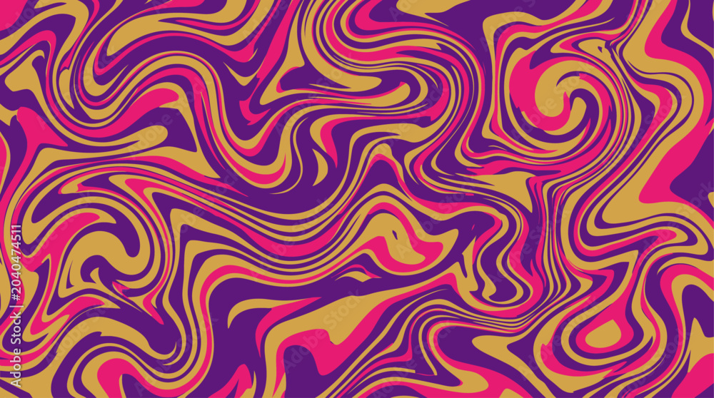 Obraz premium Vibrant swirling psychedelic abstract background pattern.