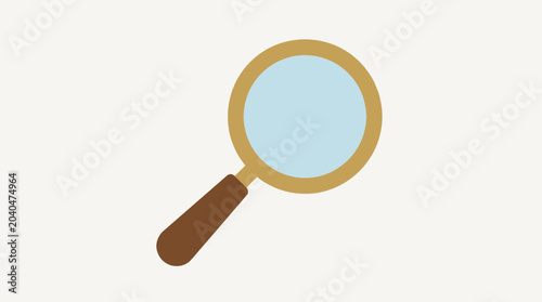 Konstfotografi A cartoon magnifying glass icon.