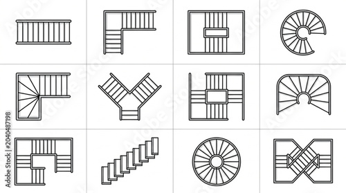 Various Staircase Design Layouts