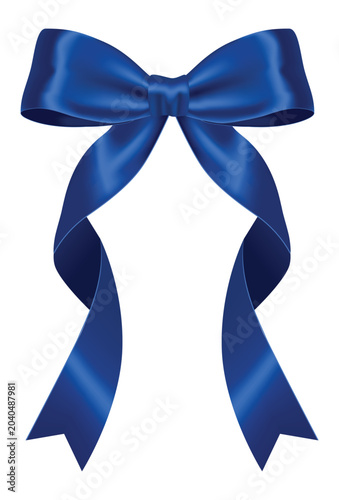Royal Blue Present Ribbon Bow