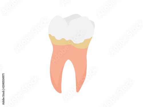 Tooth Tartar Problem Icon Illustration