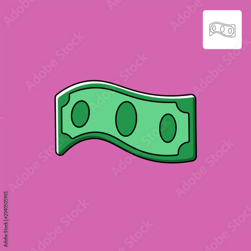 Graphic Money Vector Illustration For Your Design