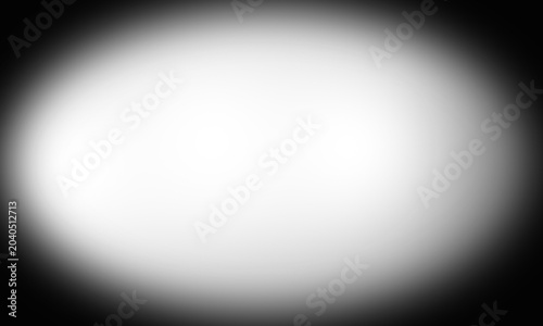 A large white circle with a gradient effect on a black background, creating a soft and subtle visual contrast isolated on transparent background
