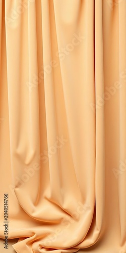 Hypoallergenic velvety texture drapes softly in a warm beige tone, tactile sensations, beige