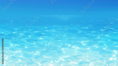 Background with turquoise crystal water.