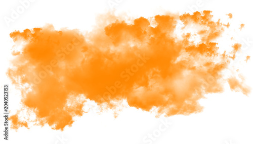 Burnt Orange Cloud Overlay PNG Isolated on Transparent Background, Atmospheric Vapor Texture, Abstract Mist Effect for Creative Design