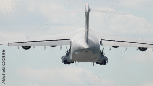 C-17 Globemaster conducts strategic airlift operations in military logistics mission