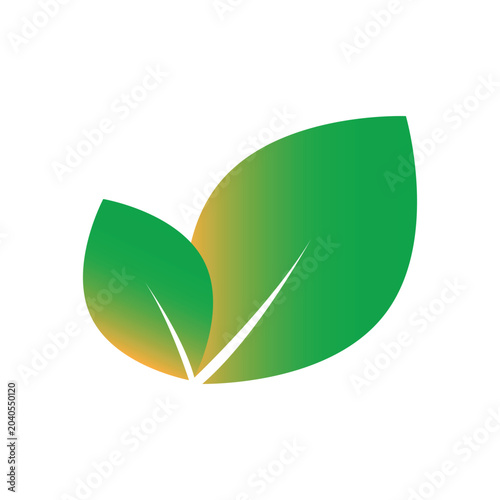 Green Leaf Vector Icon For Natural And Organic Branding