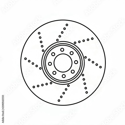 electric saw blade sketch 