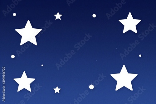 A blue background with white stars on it