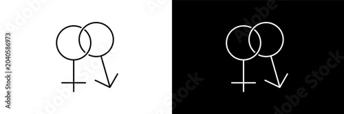 Photos unisex outline icons in fashion category
