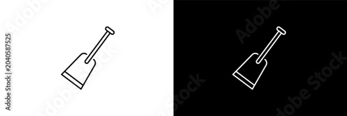 Fotografía digging bar outline icons in farming and gardening category