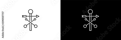 Photos vane outline icons in farming and gardening category