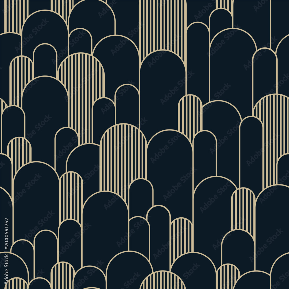 Obraz premium Uphill Line Shape Seamless Pattern