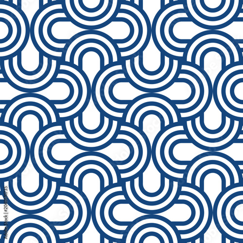 Shape Lines Abstract Seamless Pattern