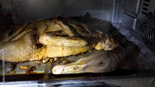 Baked duck in the oven, indoor Chiangmai Thailand.