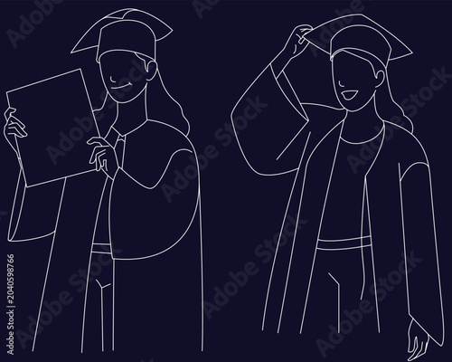 Graduate Students in Academic Gowns, Academic Achievement and Graduate Students