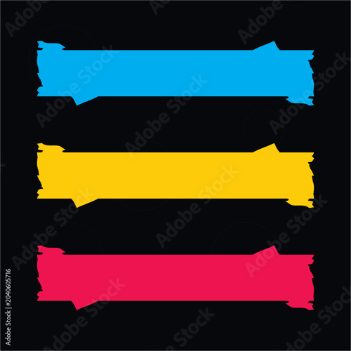 Brush Stroke Banner Template Set