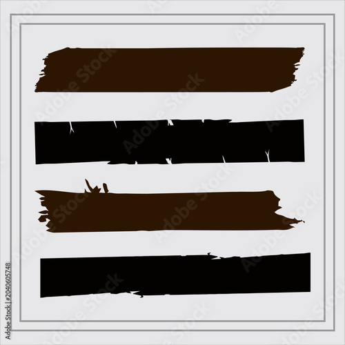 Brush Stroke Banner Template Set