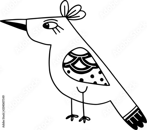 Scandinavian Outline Birds Minimalist Hand Drawn Line Art Design