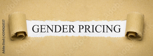 Schilderij op canvas Gender Pricing