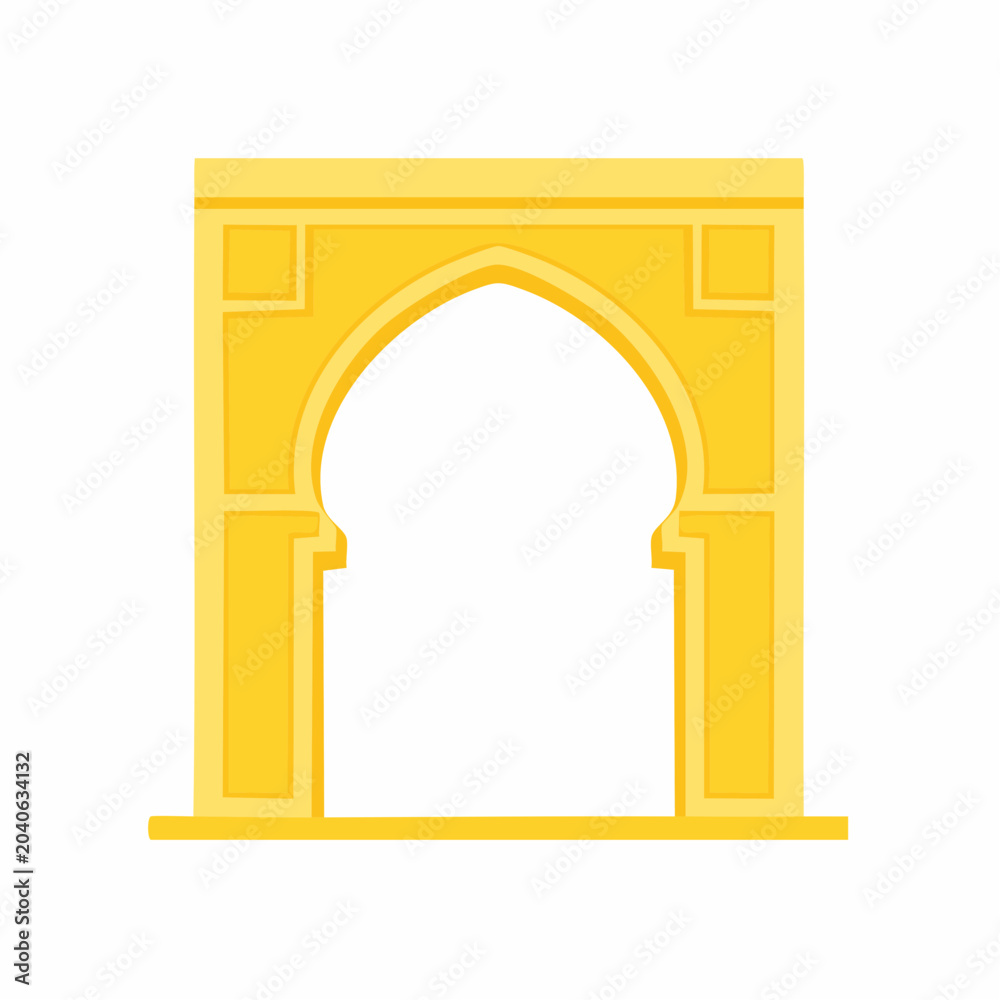 Fototapeta premium Golden Islamic Archway