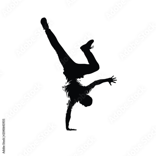 man doing handstand with one arm