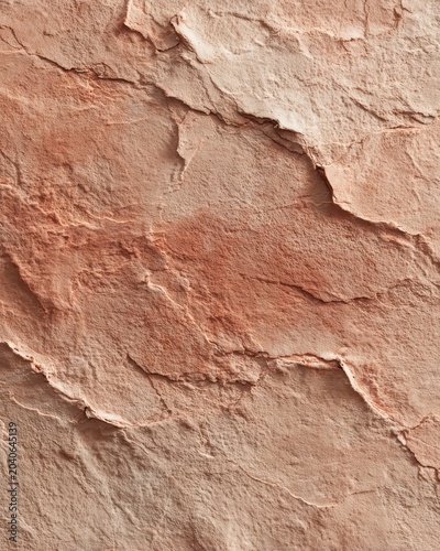 Close-up of smooth clay surface with subtle handcrafted variation, organic terracotta texture capturing artisanal material feel perfect for ceramic design and natural craft concept