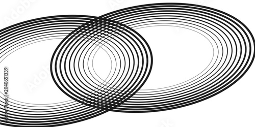 Vászonkép abstract black white line