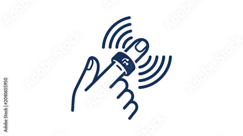 Smart Ring Wearable Technology Icon