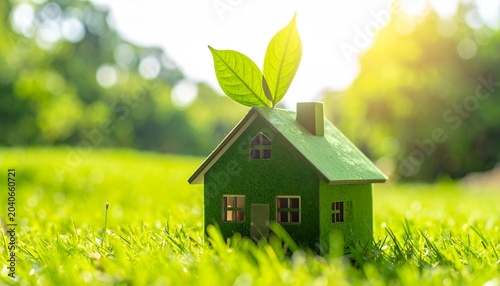 Eco-Friendly Green House Sustainability Visuals