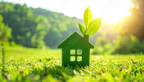 Eco-Friendly Green House Sustainability Visuals