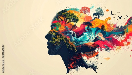 Human Mind Nature Creativity Surreal Visuals