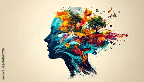 Human Mind Nature Creativity Surreal Visuals