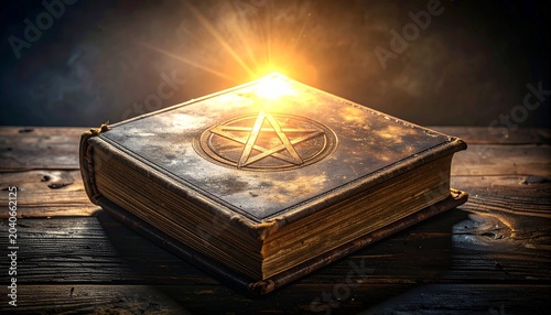 Mystical Book Ancient Knowledge Enchanted Visuals