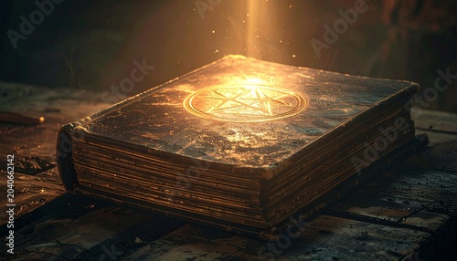 Mystical Book Ancient Knowledge Enchanted Visuals