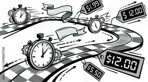 Canvastavla Stopwatches Racing on Track with Prices.
