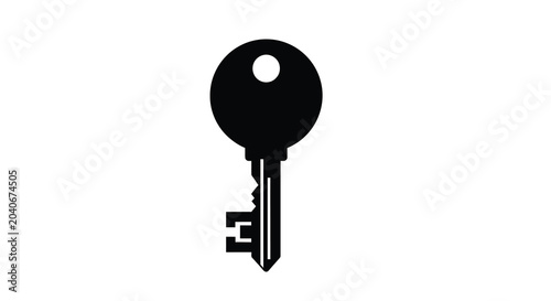 Photos Key silhouette on transparent background high quality professional